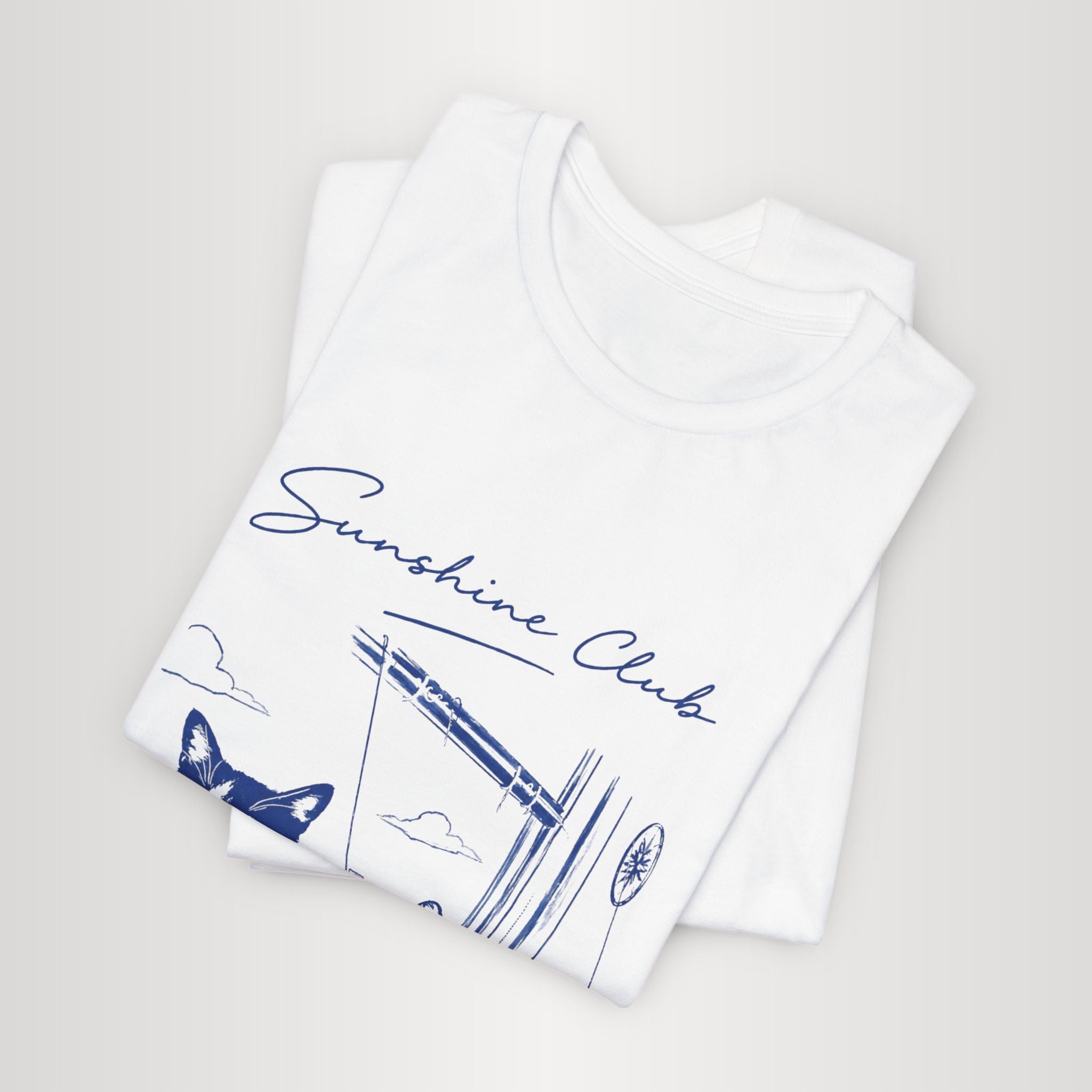 Sunshine Club Cat T-Shirt | Mochi & Mercedes Graphic Tee