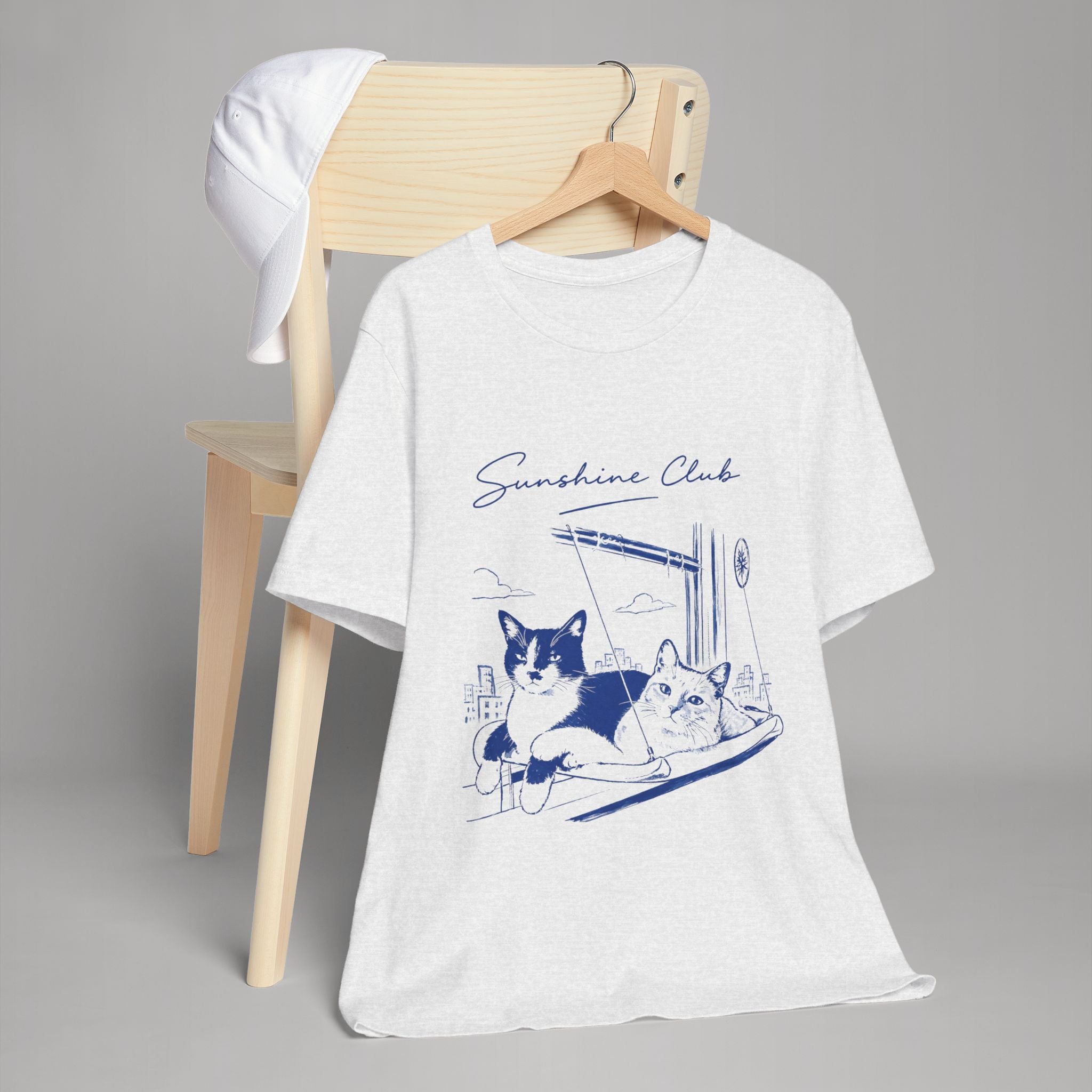 Sunshine Club Cat T-Shirt | Mochi & Mercedes Graphic Tee