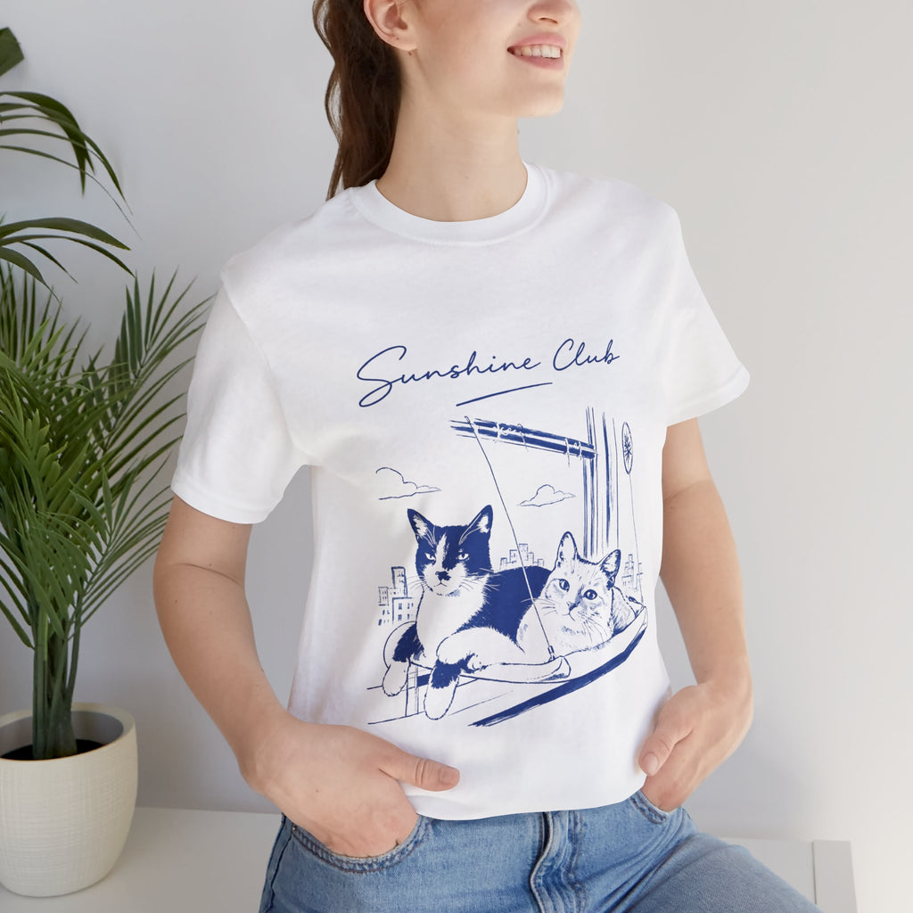 Sunshine Club Cat T-Shirt | Mochi & Mercedes Graphic Tee