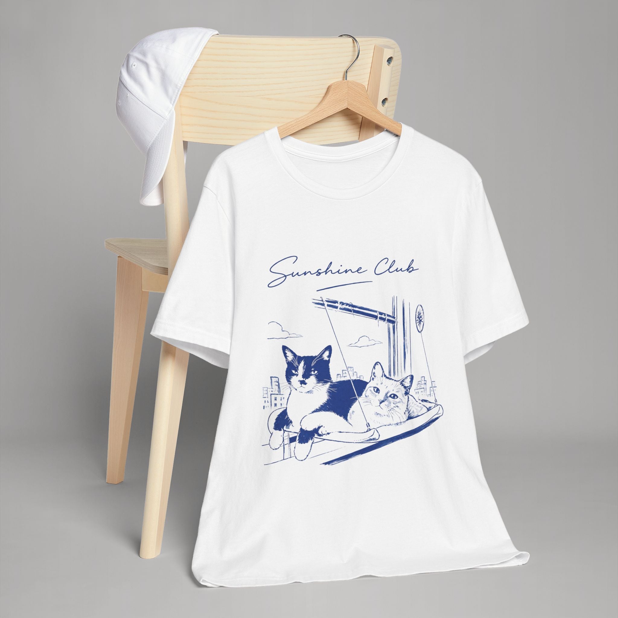 Sunshine Club Cat T-Shirt | Mochi & Mercedes Graphic Tee